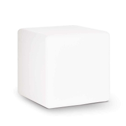 Φωτιστικό Δαπέδου Luna 191584 40x40x40cm 1xE27 60W IP44 White Ideal Lux