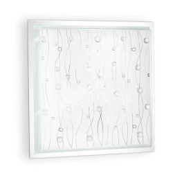 Πλαφονιέρα Ocean 081441 42x42x9cm 3xE27 60W Clear Ideal Lux