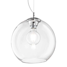 Φωτιστικό Οροφής Nemo 052809 30x32/241cm 1xE27 60W Clear Ideal Lux