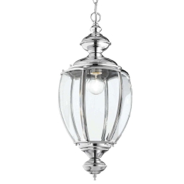 Φωτιστικό Οροφής Norma 094786 25x76/162cm 1xE27 60W Chrome Ideal Lux