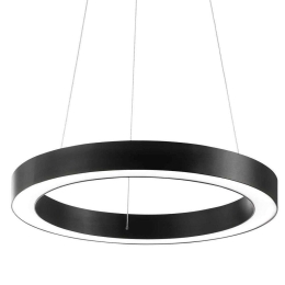 Φωτιστικό Οροφής Oracle Round 222097 50x10,5/219,5cm LED 28W 3000K Black Ideal Lux