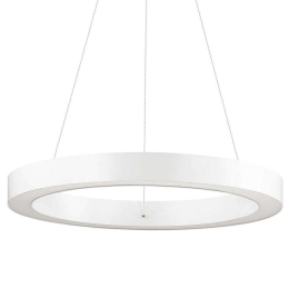 Φωτιστικό Οροφής Oracle Round 211398 60x10,5/219,5cm LED 33W 3000K White Ideal Lux