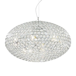Φωτιστικό Οροφής Orion 066387 50x34/243cm 8xE14 40W Chrome Ideal Lux