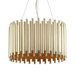Φωτιστικό Οροφής Pan 208817 47x50/151cm 5xE27 60W Gold Ideal Lux