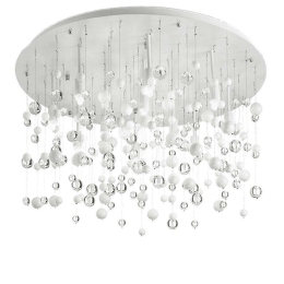 Φωτιστικό Οροφής-Πλαφονιέρα Neve 101187 63x31,5cm 12xG9 40W White Ideal Lux