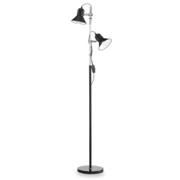Φωτιστικό Δαπέδου Polly 061139 22x154cm 2xE27 60W Black Ideal Lux