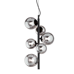 Φωτιστικό Οροφής Perlage 271422 26x252cm 6xG9 15W Black Ideal Lux