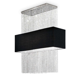 Φωτιστικό Οροφής Phoenix 101163 90x106x30cm 5xE27 60W Black Ideal Lux