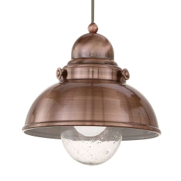 Φωτιστικό Οροφής Sailor 025278 29x45/155cm 1xE27 60W Copper Ideal Lux