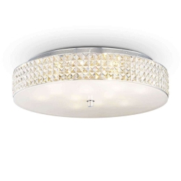 Φωτιστικό Οροφής-Πλαφονιέρα Roma 087870 60x13cm 12xG9 40W White Ideal Lux