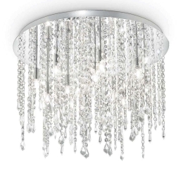 Φωτιστικό Οροφής-Πλαφονιέρα Royal 053004 60x34cm 12xG9 40W Chrome Ideal Lux