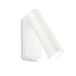 Φωτιστικό Τοίχου-Απλίκα Pipe 280998 4x10,5x12,5cm LED 7W 3000K White Ideal Lux