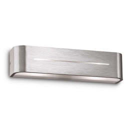 Φωτιστικό Τοίχου-Απλίκα Posta 009940 36x8x8cm 2xE14 40W Silver Ideal Lux