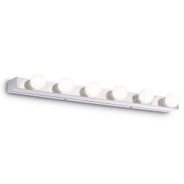 Φωτιστικό Τοίχου-Απλίκα Prive' 045627 60,5x4x8cm 6xE14 40W Chrome Ideal Lux Μέταλλο