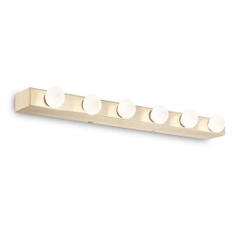 Φωτιστικό Τοίχου-Απλίκα Prive' 179681 60,5x4x8cm 6xE14 40W Gold Ideal Lux Μέταλλο