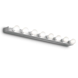 Φωτιστικό Τοίχου-Απλίκα Prive' 045634 80,5x4x8cm 8xE14 40W Chrome Ideal Lux Μέταλλο