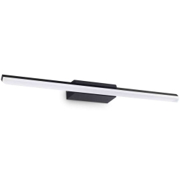 Φωτιστικό Τοίχου - Απλίκα Riflesso 302232 62x9x4cm Led 1800lm 17W 3000K Black Ideal Lux