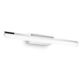 Φωτιστικό Τοίχου-Απλίκα Riflesso 142272 42x4x9cm LED 11W 3000K IP44 Chrome Ideal Lux Μέταλλο,Πλαστικό