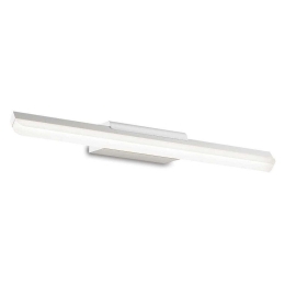 Φωτιστικό Τοίχου-Απλίκα Riflesso 142296 42x4x9cm LED 11W 3000K IP44 White Ideal Lux Μέταλλο,Πλαστικό