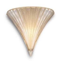 Φωτιστικό Τοίχου-Απλίκα Santa 013046 24,5x22x16cm 1xE14 40W Gold Ideal Lux