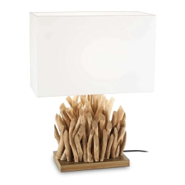 Φωτιστικό Επιτραπέζιο Snell 201399 40x50x18cm 1xE27 60W White-Natural Ideal Lux