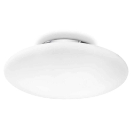 Φωτιστικό Οροφής-Πλαφονιέρα Smarties 032047 42,5x12cm 2xE27 60W White Ideal Lux