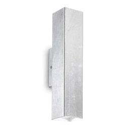 Φωτιστικό Τοίχου-Απλίκα Sky 136882 6x30x8cm 2xGU10 28W Silver Ideal Lux