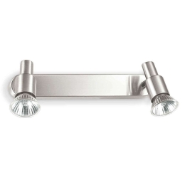 Φωτιστικό Τοίχου-Απλίκα Slem 018836 26x10x13cm 2xGU10 50W Nickel Ideal Lux