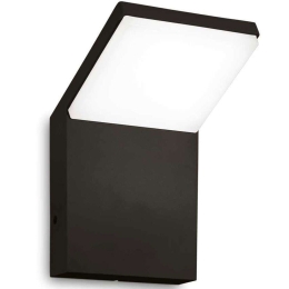 Φωτιστικό Τοίχου - Απλίκα Style 322629 10x10,4x16,4cm Led 1100lm 9W 4000K Black Ideal Lux