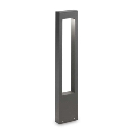 Φωτιστικό Δαπέδου Vega 136028 15x80x5cm 1xG9 15W IP44 Anthracite Ideal Lux