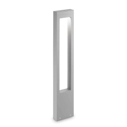 Φωτιστικό Δαπέδου Vega 136042 15x80x5cm 1xG9 15W IP44 Grey Ideal Lux