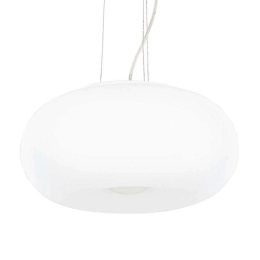 Φωτιστικό Οροφής Ulisse 095226 42x26/235cm 3xE27 60W White Ideal Lux