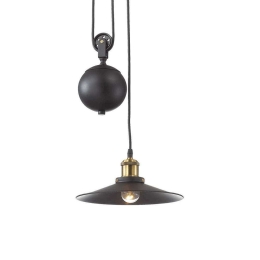 Φωτιστικό Οροφής Up And Down 136332 25,5x105/260cm 1xE27 60W Black Ideal Lux