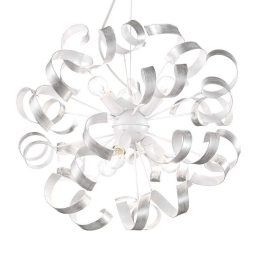 Φωτιστικό Οροφής Vortex 101613 53x65/115cm 6xE14 40W Silver Ideal Lux
