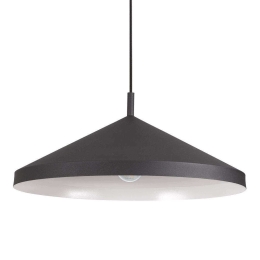 Φωτιστικό Οροφής Yurta 281582 50x21/232cm 1xE27 60W Black Ideal Lux
