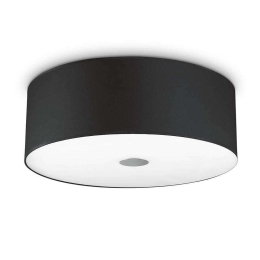 Φωτιστικό Οροφής-Πλαφονιέρα Woody 103273 50x18cm 4xE27 60W Black Ideal Lux