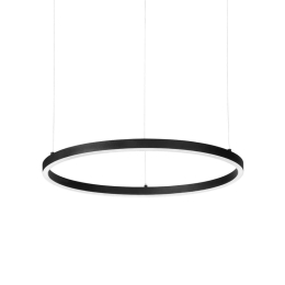 Φωτιστικό Οροφής Κρεμαστό Oracle Slim Round 229508 90x202,5cm 3000K 5400Lm On-Off 55W Black Ideal Lux