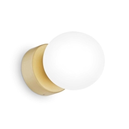 Φωτιστικό Τοίχου - Απλίκα Perlage 292410 10x13,3x10cm 1xG9 15W Brass Ideal Lux