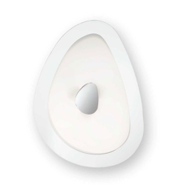 Φωτιστικό Οροφής - Πλαφονιέρα Geko 018508 40,5x30,5cm E27 max 3x60W White Ideal Lux