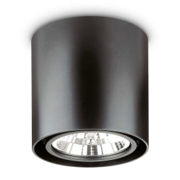 Φωτιστικό Οροφής - Spot Mood Round 243450 15x15cm GU10 max 50W Black Ideal Lux