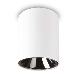 Φωτιστικό Οροφής - Spot Nitro Round 205991 8x10,5cm LED 10W 3000K 1100Lm White Ideal Lux