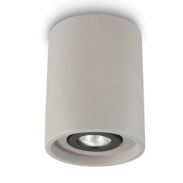 Φωτιστικό Οροφής - Spot Oak Round 150437 13,5x16cm GU10 max 35W Cement Ideal Lux