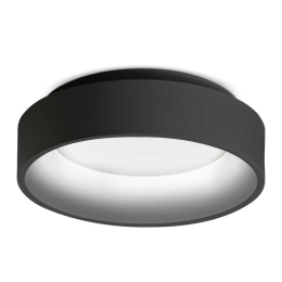 Φωτιστικό Οροφής - Πλαφονιέρα Ziggy 293769 27,7x8,3cm LED 22W 3000K 2300Lm Black Ideal Lux