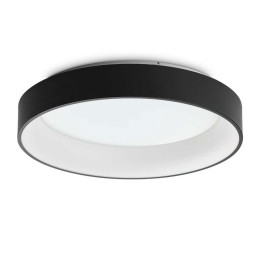 Φωτιστικό Οροφής - Πλαφονιέρα Ziggy D60 59,5x11cm LED 42W 3000K 5500Lm Black Ideal Lux