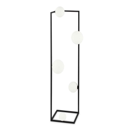 Φωτιστικό Δαπέδου Angolo 284309 30x118cm G9 max 5x28W Black Ideal Lux