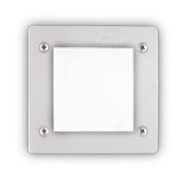 Φωτιστικό Τοίχου Χωνευτό Avenue Square 096575 11,5x11,5cm GX53 max 10W White Ideal Lux