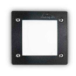 Φωτιστικό Τοίχου Χωνευτό Avenue Square 096582 11,5x11,5cm GX53 max 10W Black Ideal Lux