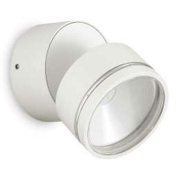 Φωτιστικό Τοίχου - Απλίκα Omega Round 285474 9x8,5cm LED 7W 3000K 610Lm White Ideal Lux
