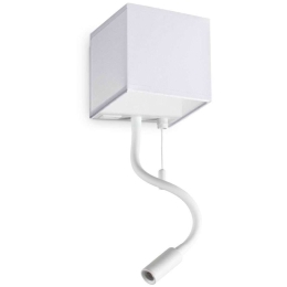 Φωτιστικό Τοίχου - Απλίκα Με Usb Kid 321578 9,5x23x10,6cm Led 160lm 3W 3000K White Ideal Lux