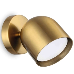 Φωτιστικό Τοίχου - Απλίκα Dodo 314129 8,5x8,5x12cm 1xGX53 15W Brass Ideal Lux